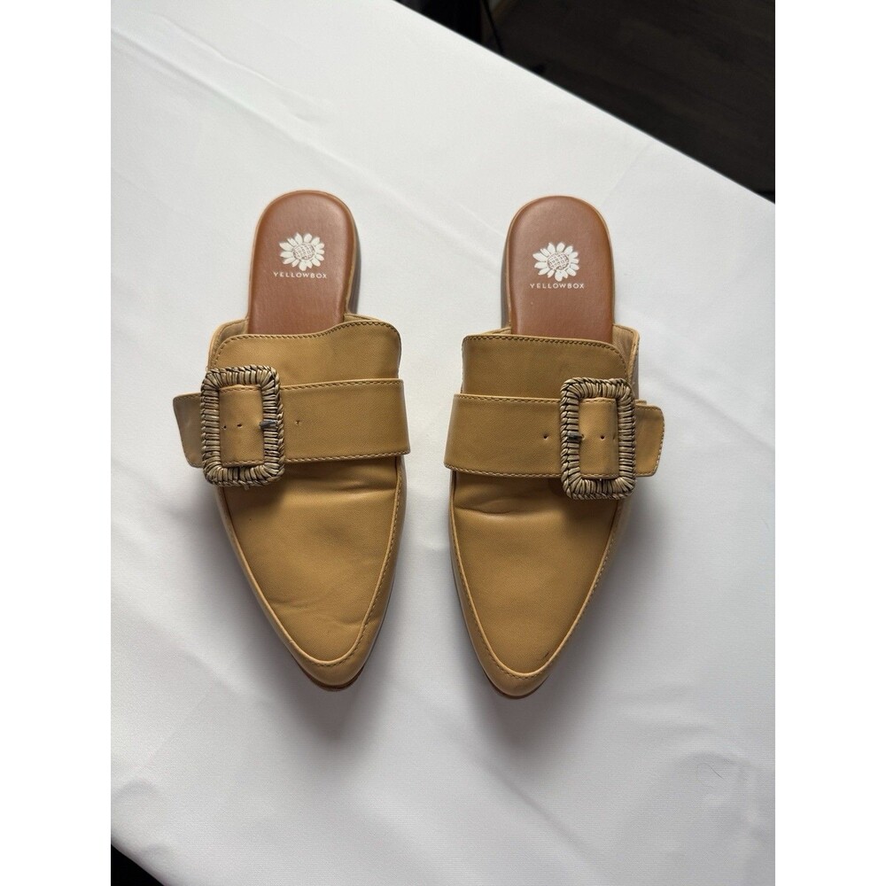 YELLOW BOX  Women's Nikko Camel Slip-On Mules Size 9